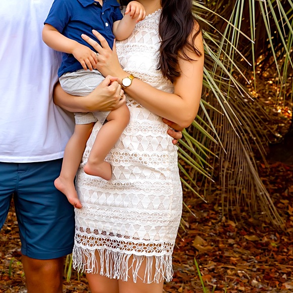 White crochet lace dress - Picture 1 of 6